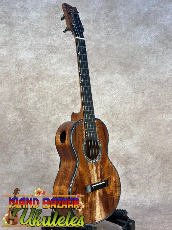 PCH Custom Koa Tenor Ukulele #72 with Malaysian Blackwood Fretboard