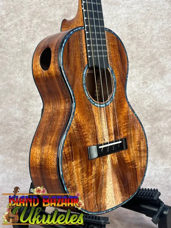 PCH Custom Koa Tenor Ukulele #72 with Malaysian Blackwood and Bearclaw Sitka Spruce