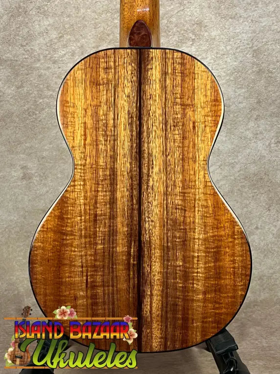 Sunshine Tenor Ukulele by Phil Henderson with solid Hawaiian koa and glossy figured koa back