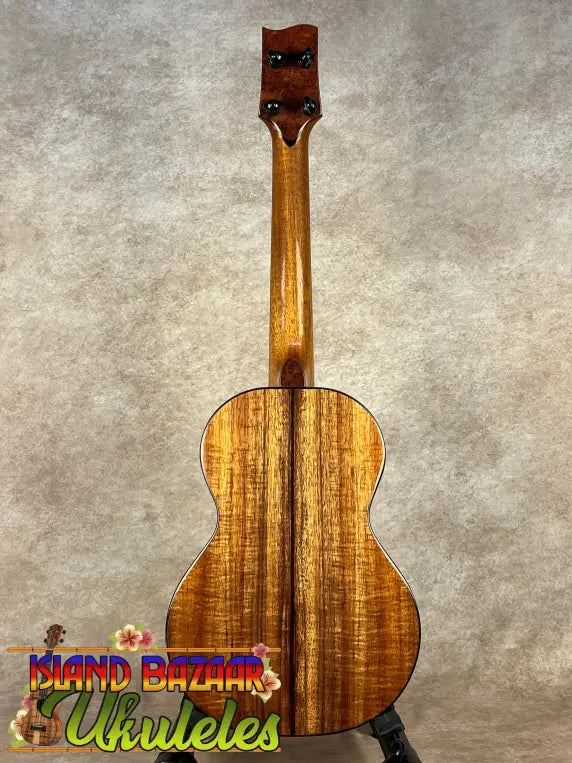 Koa wood ukulele with glossy finish from PCH Sunshine Tenor Ukulele collection featuring solid Hawaiian Koa