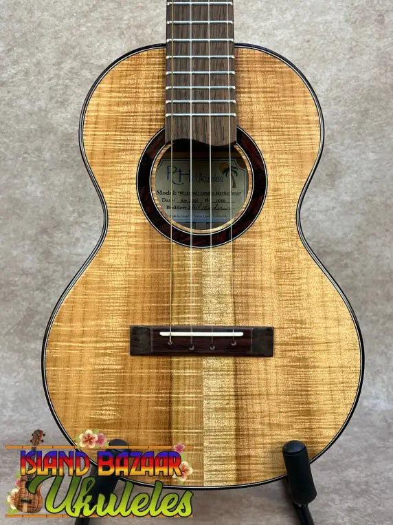 PCH Custom Tenor Ukulele Wickered in Oregon Myrtle with dark brown fretboard