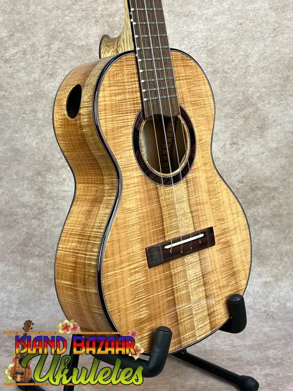 PCH Wickered Oregon Myrtle tenor ukulele with forest floor cedar finish