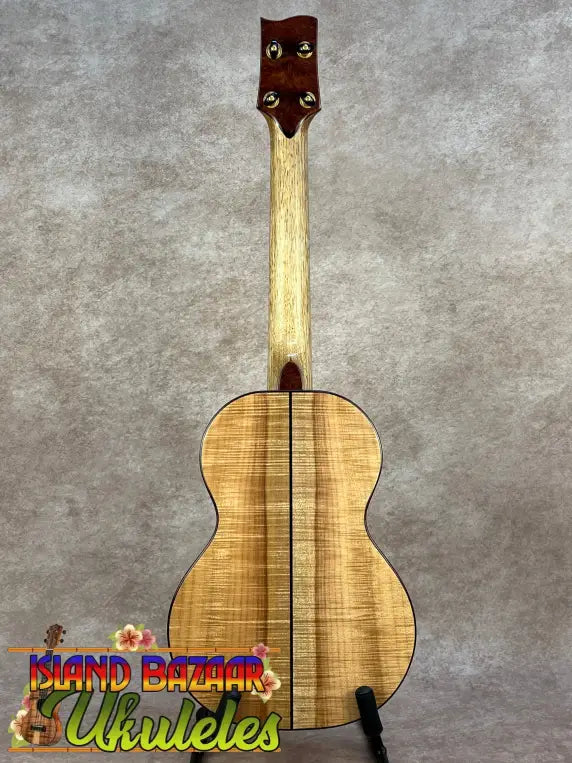 PCH Custom Tenor Ukulele Wickered Oregon Myrtle light wood deep forest design