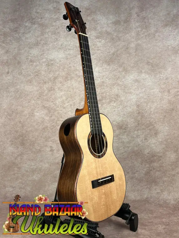 Phil Henderson PCH Tenor #70 Black Bear guitar with bearclaw sitka