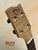 Wooden ukulele headstock with tuning pegs from Phil Henderson’s The Ladder Tenor Ukulele in solid Myrtle