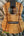 Beautiful acoustic guitar with rich wood grain and blue inlay, Romero Creations Concert Ukulele