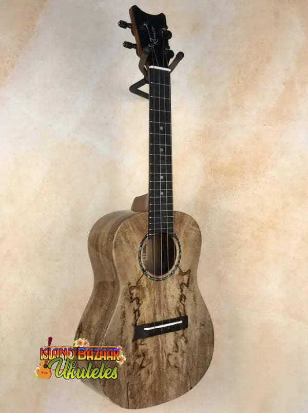 Wooden Romero Creations Concert Ukulele with unique spalted wood grain finish