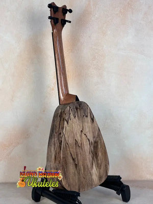 Wooden Romero Creations Tiny Tenor Ukulele featuring spalted mango body design