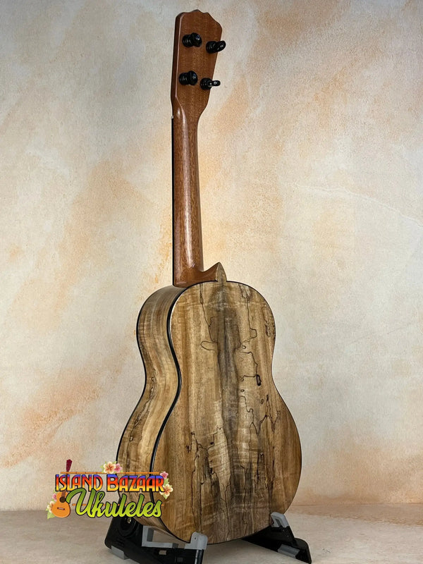 Wooden ukulele with weathered finish, Romero RC-R-MG Tenor Ukulele in Spalted Mango Signature