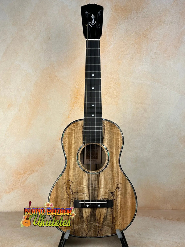 Wooden Romero RC-R-MG Tenor Ukulele in Spalted Mango Signature with black headstock