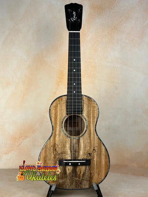 Wooden Romero RC-R-MG Tenor Ukulele in Spalted Mango Signature with black headstock