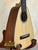 Natural spruce-top wooden ukulele from Romero Creations with polyfoam case at Island Bazaar