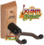 Wooden String Swing Ukulele oak wall mount stand with black rubber-coated hooks