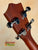 Ukulele headstock with tuning pegs of Tradewinds Resonator Concert Ukulele