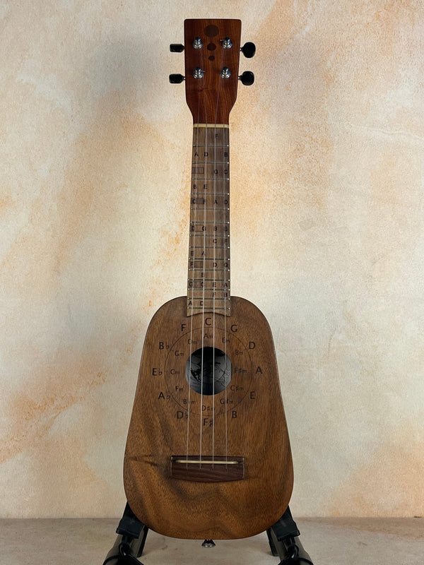 TYDE Edukate Lazer Engraved Pineapple Soprano Ukulele - Pre - Owned - Island Bazaar Ukes