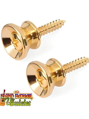 Gold-plated strap buttons with screws for Ukulele High Quality Metal Strap installation