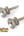 Two stainless steel strap buttons with screws for Ukulele High Quality installation