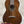 Vintage martin custom baritone ukulele with rich dark brown wood glossy finish and white binding edges pre-owned