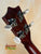 Ukulele headstock with tuning pegs on a Vintage Martin Soprano from the 1940s-50s