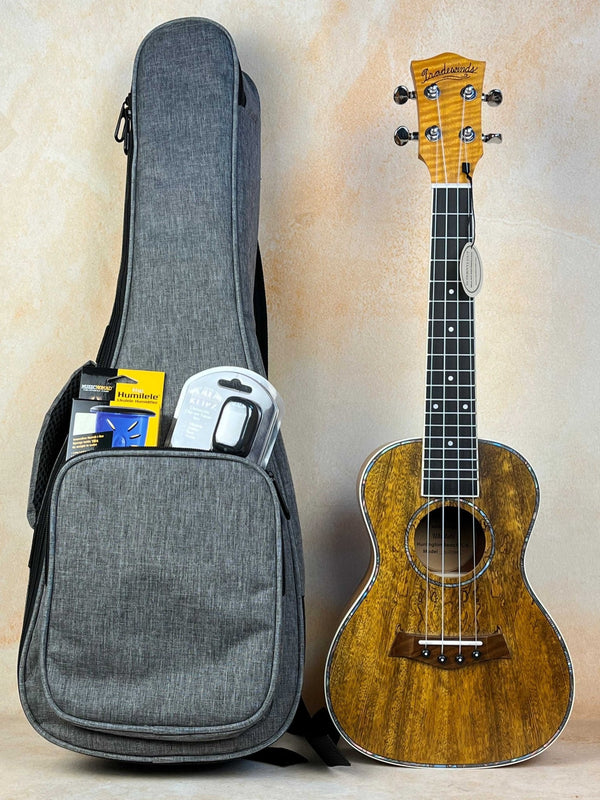 Concert Mango Ukulele Beginners Bundle Uke, Case, Strap, Tuner & More - Island Bazaar Ukes