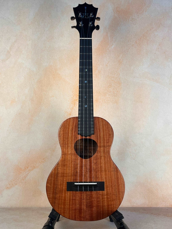 Cool KoAloha Royal Pikake Tenor Ukulele KTM-10RP Satin-Finish Koa - Island Bazaar Ukes