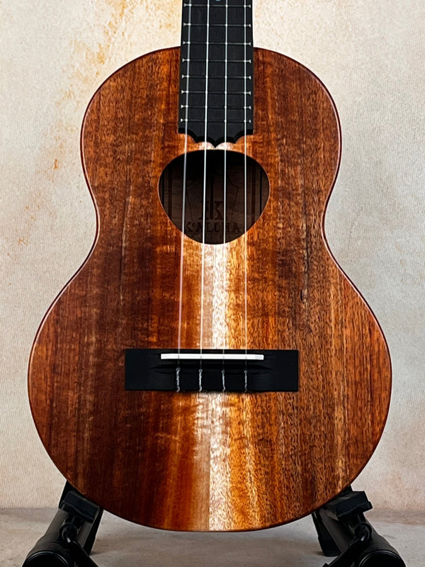 Discounted Koaloha Royal Pikake Tenor Ukulele KTM-10RP Satin-Finish Koa - Island Bazaar Ukes