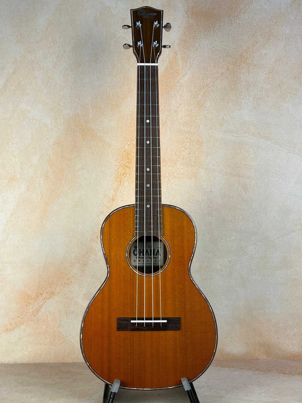 Gorgeous Ohana TK-50G Solid Cedar & Rosewood Tenor Ukulele - Island Bazaar Ukes