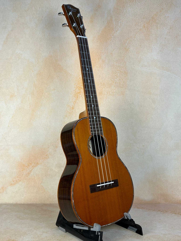 Gorgeous Ohana TK-50G Solid Cedar & Rosewood Tenor Ukulele - Island Bazaar Ukes