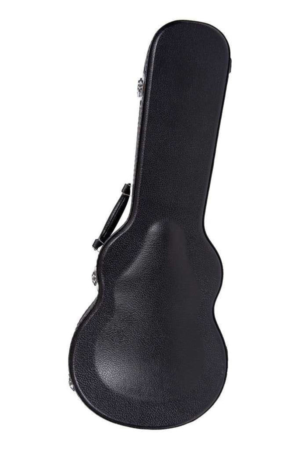 Kala Archtop Concert Ukulele Case in Black with Plush Interior - Island Bazaar Ukes