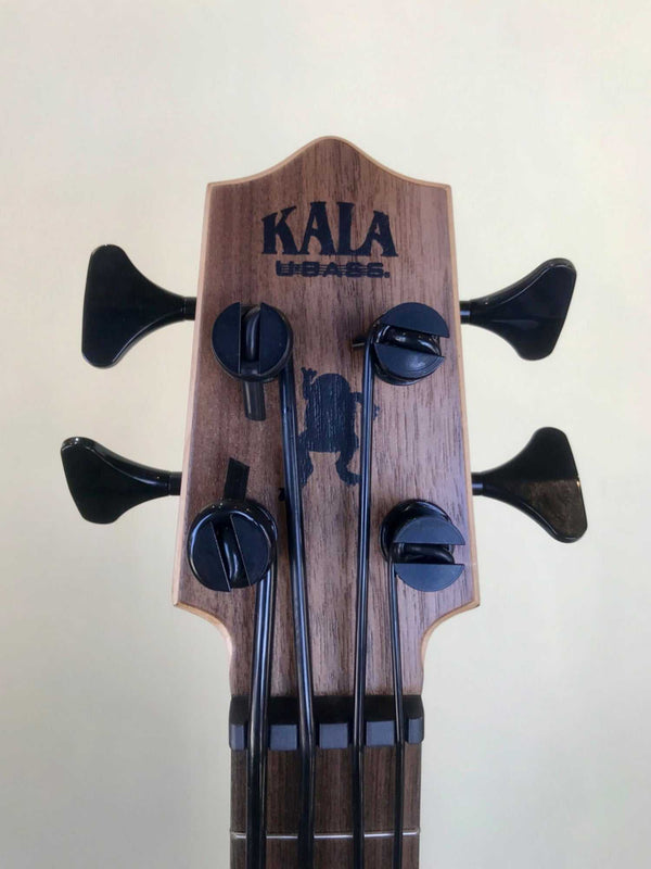 Kala EM-FS U-Bass Ukulele Exotic Mahogany Acoustic-Electric w/ Case - Island Bazaar Ukes