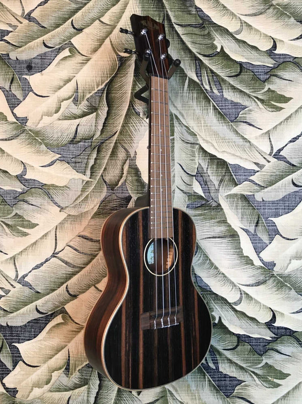 Kala KA-EBY-C Striped Ebony Concert Ukulele - Island Bazaar Ukes