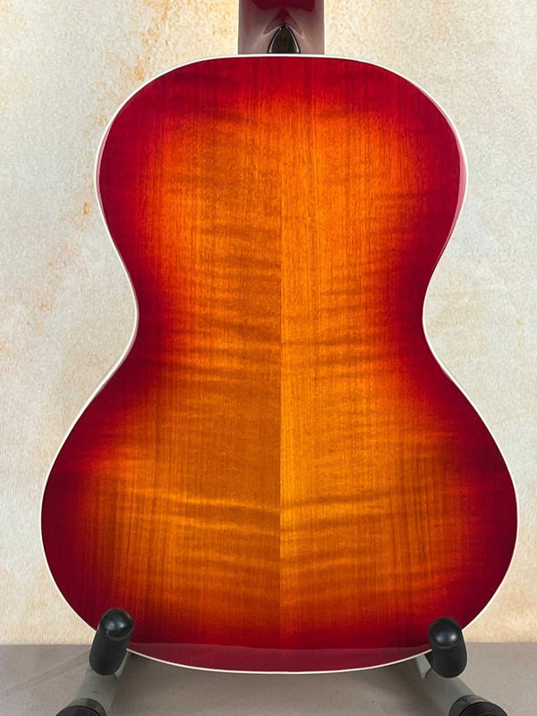 Kala KA-FMCB-T Gloss Flame Maple Cherry Burst Tenor Ukulele - Island Bazaar Ukes