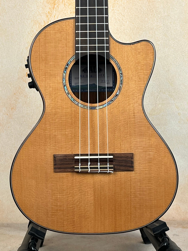 Kala KA-SCAC-T-CE Tenor Ukulele Cedar & Acacia Tenor Cutaway & EQ - Island Bazaar Ukes