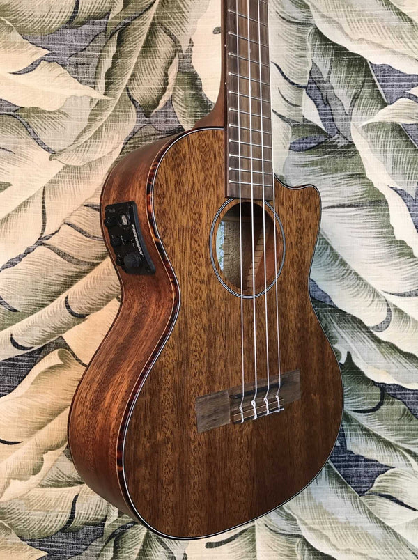 Kala Mahogany Tenor Cutaway Ukulele w/EQ Model KA-SMHTE-C - Island Bazaar Ukes