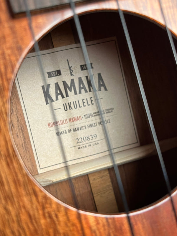 Kamaka Tenor Ukulele HF-3 w/ Deluxe Hard Shell Case| Full-Bodied Sound - Island Bazaar Ukes