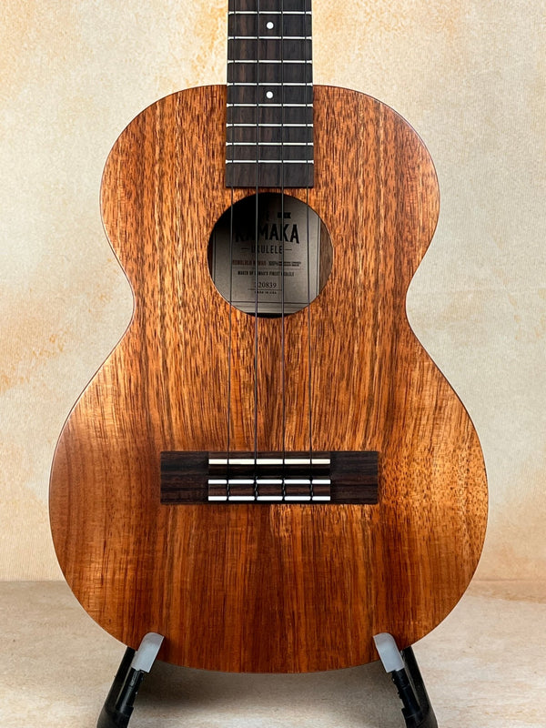 Kamaka Tenor Ukulele HF-3 w/ Deluxe Hard Shell Case| Full-Bodied Sound - Island Bazaar Ukes