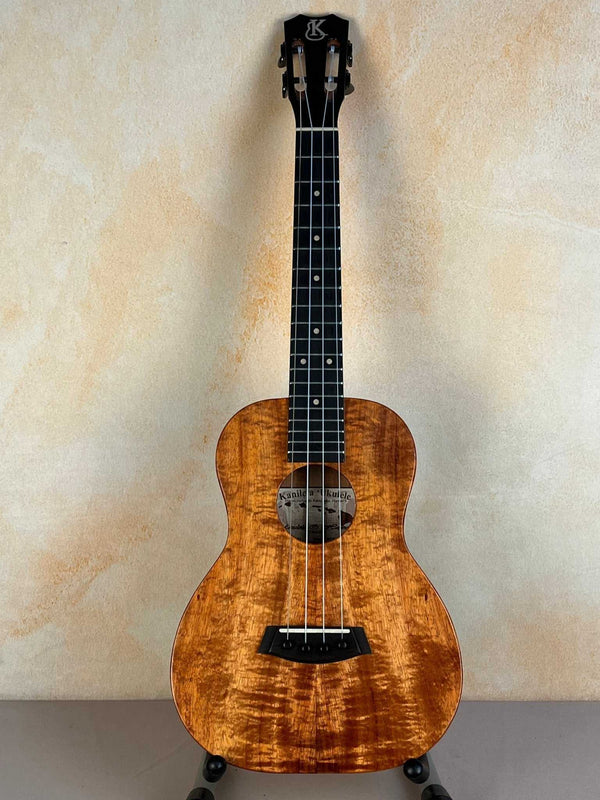 Kanile'a Hawaiian Premium Tenor Ukulele Curly Koa KCS-T-PREM - Island Bazaar Ukes