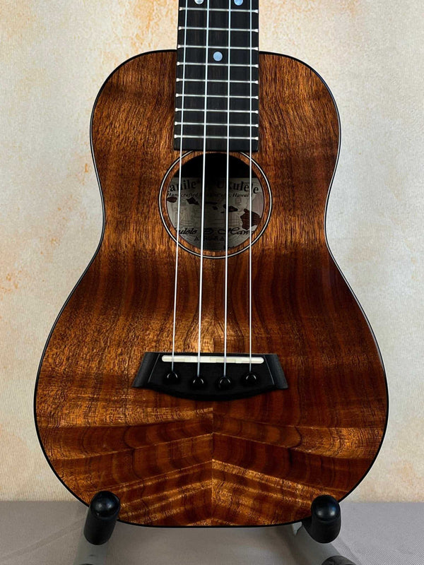 Kanilea K-2 Deluxe Concert Ukulele Koa Body Ebony Fingerboard & Case - Island Bazaar Ukes