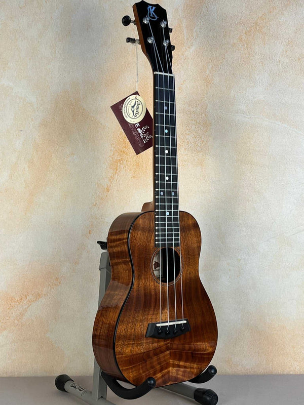 Kanilea K-2 Deluxe Concert Ukulele Koa Body Ebony Fingerboard & Case - Island Bazaar Ukes