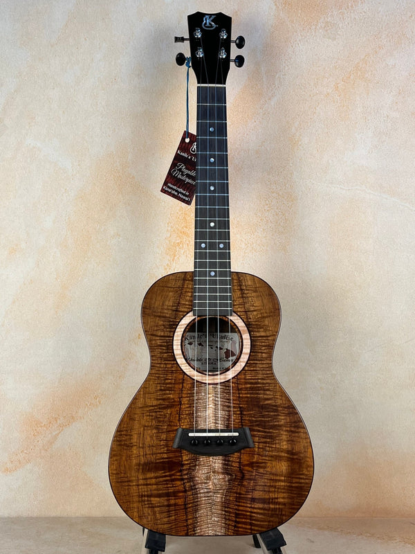 Kanile'a K-3 Tenor Ukulele w/ Master Grade Curley Koa | Beauty! - Island Bazaar Ukes