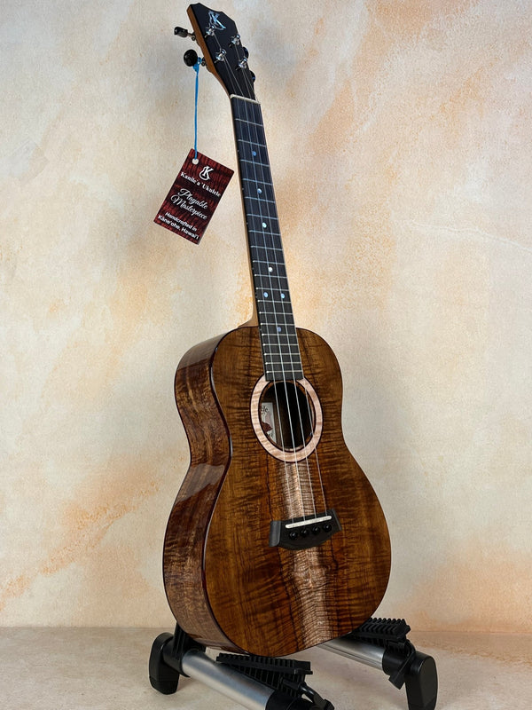 Kanile'a K-3 Tenor Ukulele w/ Master Grade Curley Koa | Beauty! - Island Bazaar Ukes