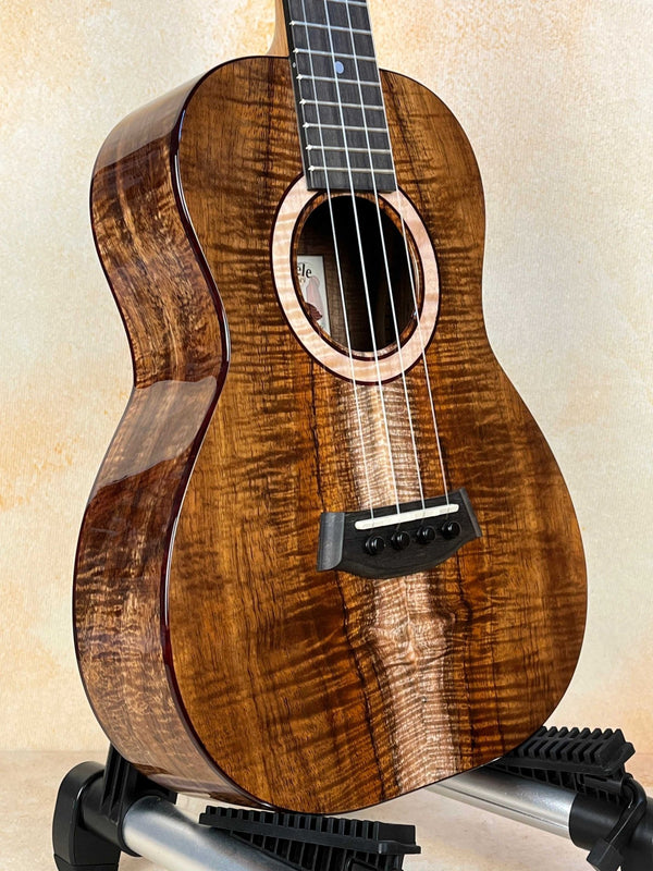 Kanile'a K-3 Tenor Ukulele w/ Master Grade Curley Koa | Beauty! - Island Bazaar Ukes