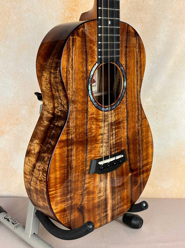 Kanilea KPA-B Premium Baritone Ukulele Curly Premium Koa w/ Case - Island Bazaar Ukes