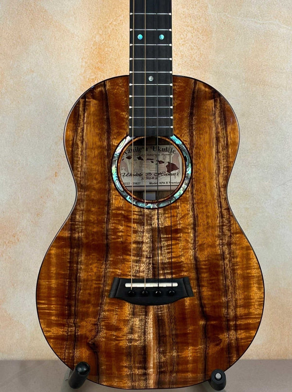 Kanilea KPA-B Premium Baritone Ukulele Curly Premium Koa w/ Case - Island Bazaar Ukes