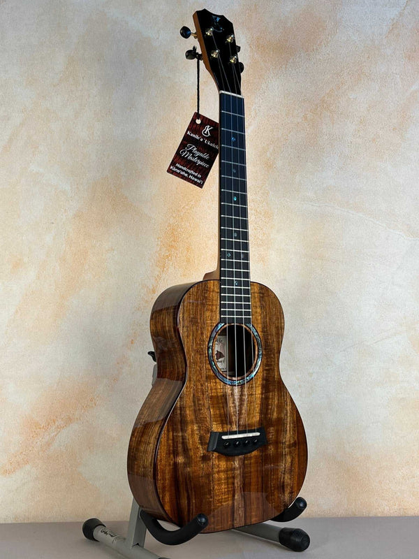 Kanilea KPA Curly Koa Tenor Ukulele with Deluxe Case - Island Bazaar Ukes