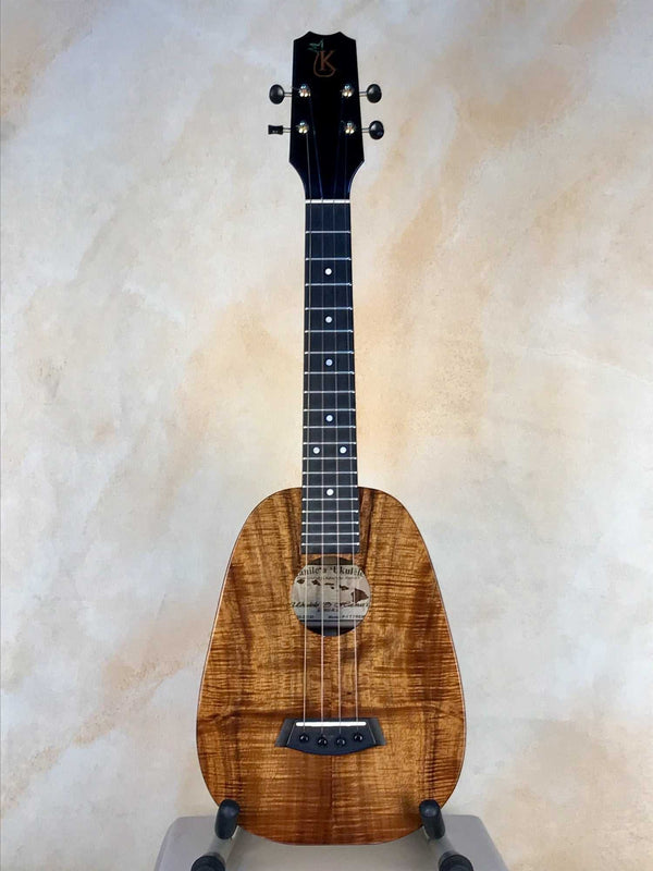 Kanile'a Pineapple Tenor Ukulele Hawaiian Curly Koa Wood - Island Bazaar Ukes