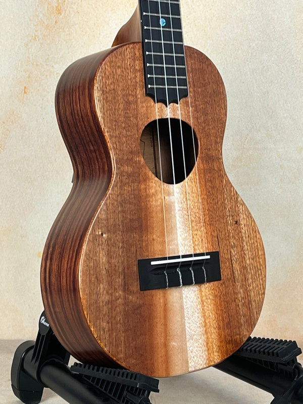 KoAloha KCM-10RP Concert Ukulele Royal Pikake Satin-Finish Koa - Island Bazaar Ukes