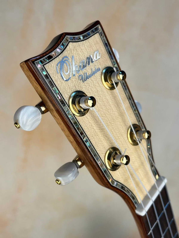 Ohana CK-75CG Concert Ukulele Limited Edition Spruce Top Available Now - Island Bazaar Ukes