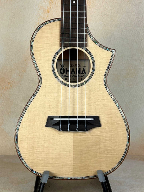 Ohana CK-75CG Concert Ukulele Limited Edition Spruce Top Available Now - Island Bazaar Ukes