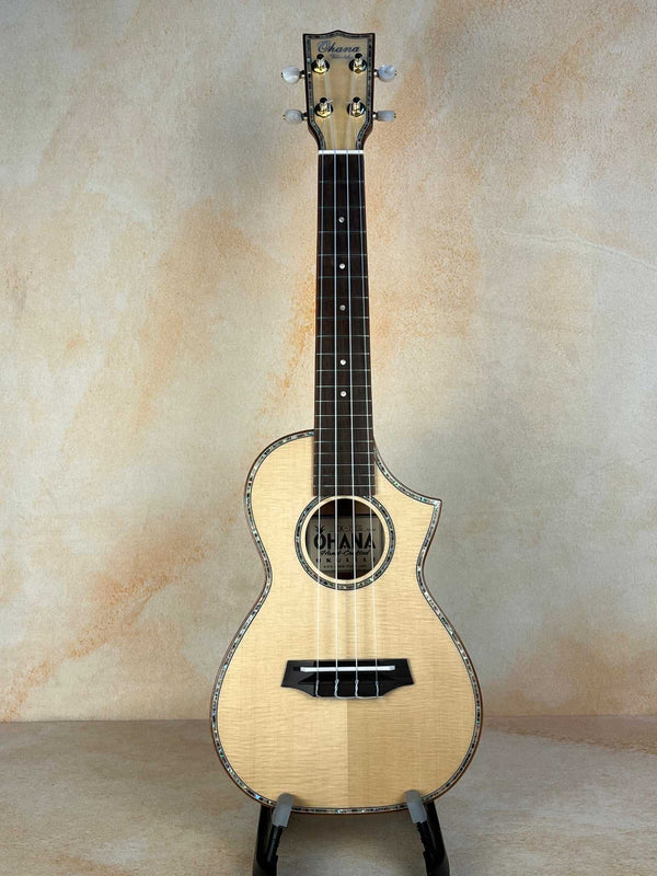 Ohana CK-75CG Concert Ukulele Limited Edition Spruce Top Available Now - Island Bazaar Ukes